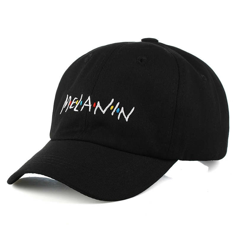 2019 New MELANIN Letter embroidery baseball Cap